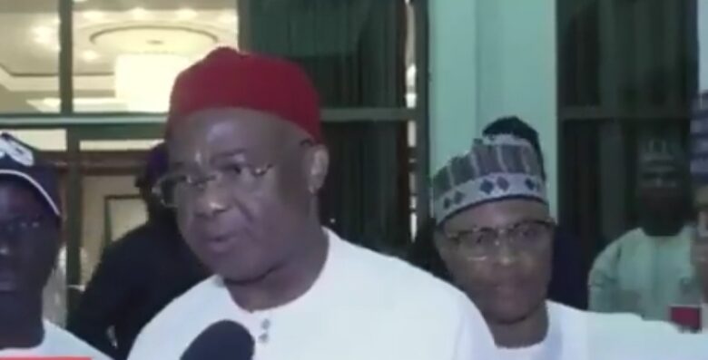 Kalli Bidiyon yanda Gwamnan jihar Kaduna ya ture na Kogi a wajan taron ganawa da manema labarai a fadar shugaban kasa