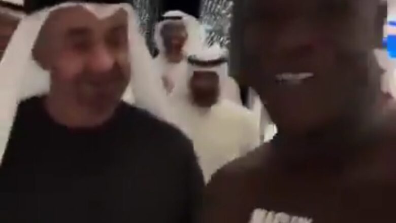 Kalli Bidiyon: Yanda wani dan kasar Ghana ya hadu da shugaban kasar UAE suka gaisa yayin da shugaban ke ran gadi