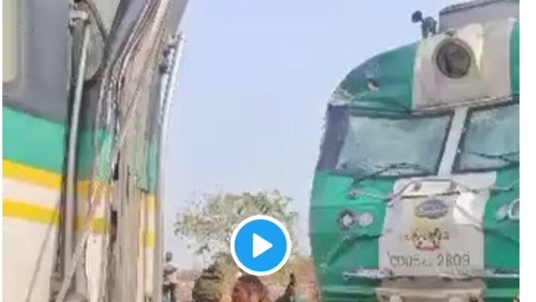 Kalli Bidiyon da Duminsa: Jirgin kasan Kaduna zuwa Abuja yayi taho mu gama da wani jirgi