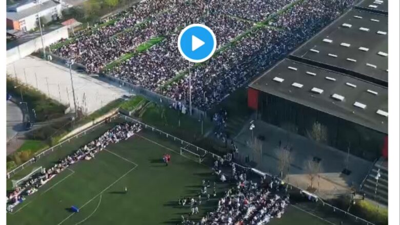 Kalli Bidiyon:Yanda Masallata suka cika manyan Filayen kwallo 2 a kasar Faransa wajan Sallar Idi