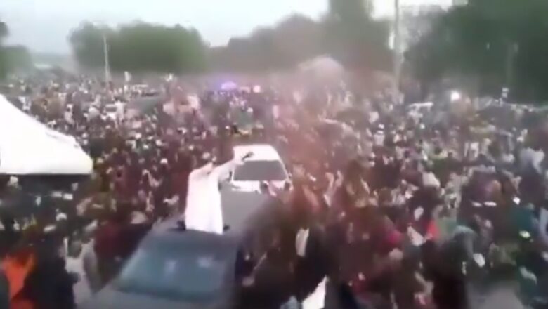 Kalli Bidiyon: Dandazon mutanen da suka fita tarbar Abubakar Malami a ziyararsa ta farko jihar Kebbi tun bayan da EFCC suka sakeshi