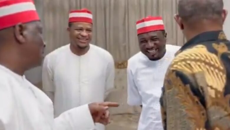Kalli Bidiyon: Yanda Peter Obi da shugaban NDC, Seriake Dickson suka kaiwa Kwankwaso ziyara a gidansa