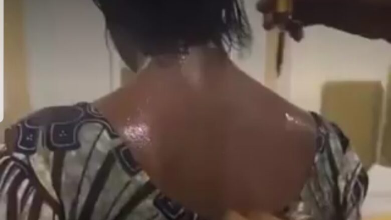 Kalli Bidiyon yanda aka yiwa wata Amarya sharkaf da ruwan turare