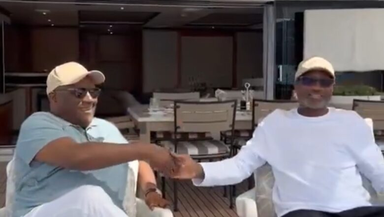 Kalli Bidiyon: Yanda Attajirin Najeriya, Abdulsalam Rabiu BUA yake shakatawa tare da abokinsa Otedola a jirgin ruwansa