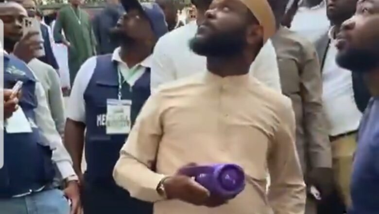 Kalli Bidiyon: Yanda wani M” a wajan Taro ta kalli Fuskar dan shugaban kasa, Seyi Tinubu yace masa babansa Tinubu shine shugaban kasa mafi Muni a Tarihin Najeriya