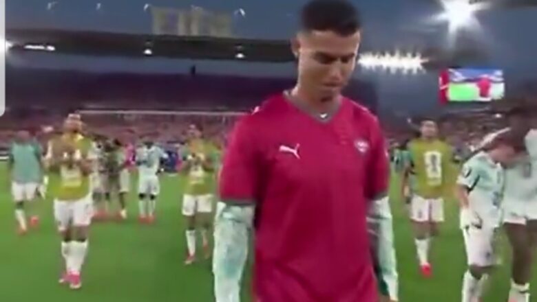 Kalli Bidiyon: Yanda Cristiano Ronaldo ya saka Rigar Diogo Jota ya rika zubar da hawaye bayan wasansu da Croatia