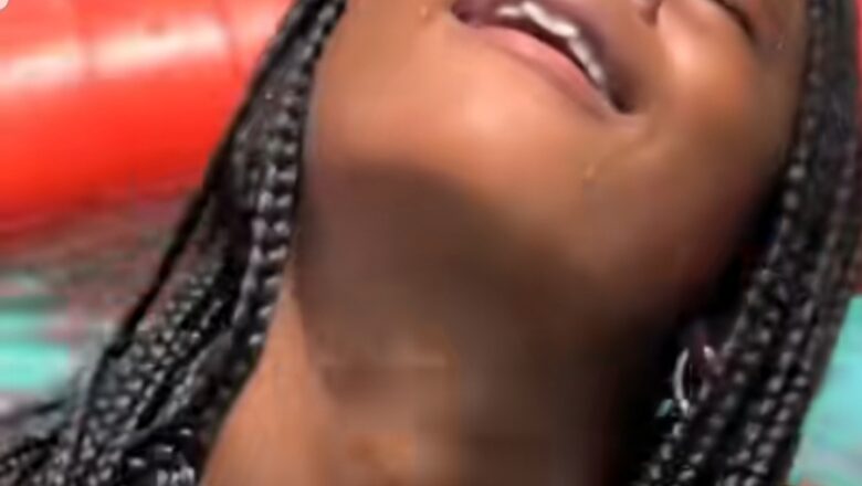 Bayan kamen Hisbah, Gorgeous ta koma ruwa inda ta saki Bidiyo tana wanka