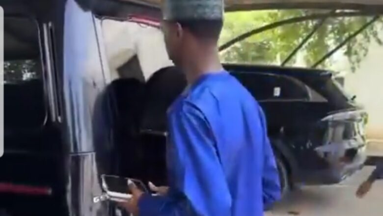 Kalli Bidiyon: Dan Gwamnan Jihar Katsina, Muhammad Dikko Radda yana tuka motar G-Wagon ta Naira Miliyan 300 daya dauki hankula
