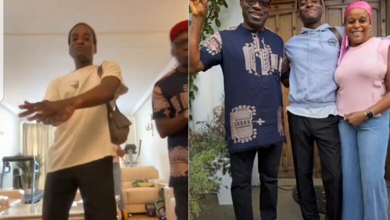 Kalli Bidiyon: Gwamnan jihar Anambra Charles Soludo da matarsa da dansa Ozonna suna rawa da ya dauki hankula