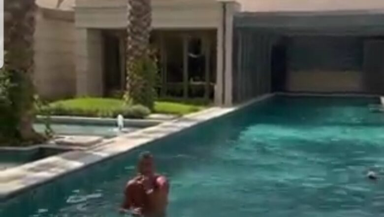 Kalli Bidiyon: Yanda Cristiano Ronaldo ke ninkaya a Kudiddifin ninkaya na gidansa