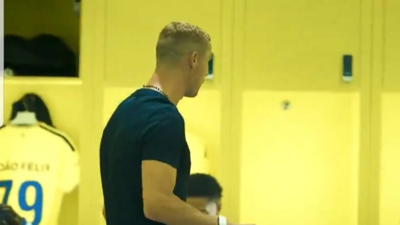 Kalli Bidiyon: Yanda Cristiano Ronaldo ke karfafawa abokan wasansa na Alnasr karfin gwiwa kamin wasansu da Al Fateh