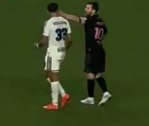 Nan Lionel Messi ne ya tsokani wani dan wasa amma ba’a masa komai ba