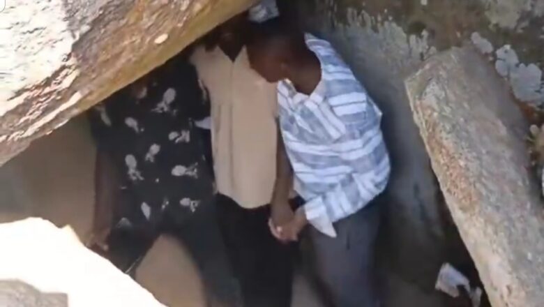 Kalli Bidiyon: Wasu ‘yan Najeriya da aka gani suna Bauta a cikin kogon Dutse da suka jawo cece-kuce