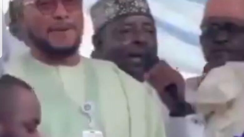 Kalli Bidiyon: Yanda Mutanen jihar Zamfara suka rika fadin sai Atiku a yayin taron siyasa a gaban Gwamnan jihar Dauda Lawal Dare