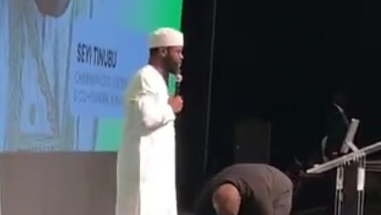 Bidiyon wani dattijo na gaishe da dan shugaban kasa ya dauki hankula