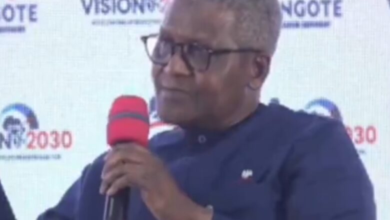 Gaba dayan Abinda na mallaka ne na bayar banki suka bani bashin kudin dana gina matatar man fetur>>Inji Dangote